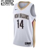 Canotte Bambino New Orleans Pelicans Brandon Ingram 14 Nike 2022-23 Association Edition Bianco Swingman